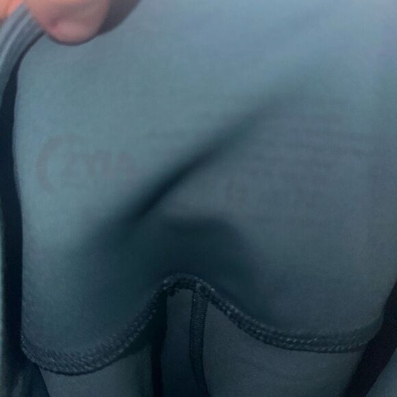 Zyia teal angle color block light n tight 7/8 Athleisure 4 leggings - Picture 3 of 5